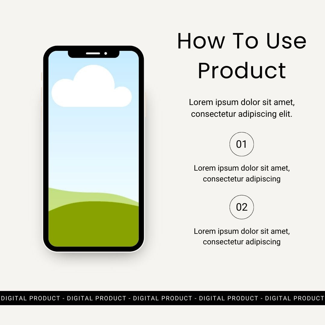 Digital Product Mockup Template Kit (100 Canva Templates) Sage and Beige