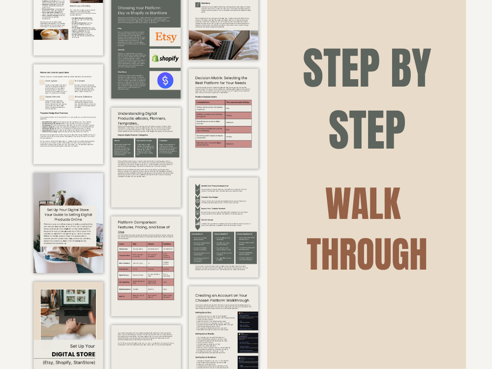 eBook - 3. Set Up Your Digital Shopfront (Etsy, Shopify, StanStore)