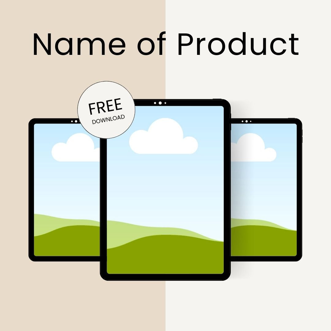 Digital Product Mockup Template Kit (100 Canva Templates) Sage and Beige