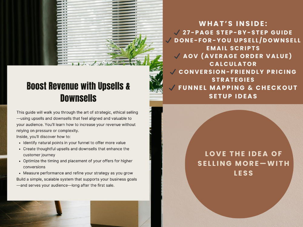eBook - 12. Boost Every Sale: Strategic Upsells & Downsells for Digital Products