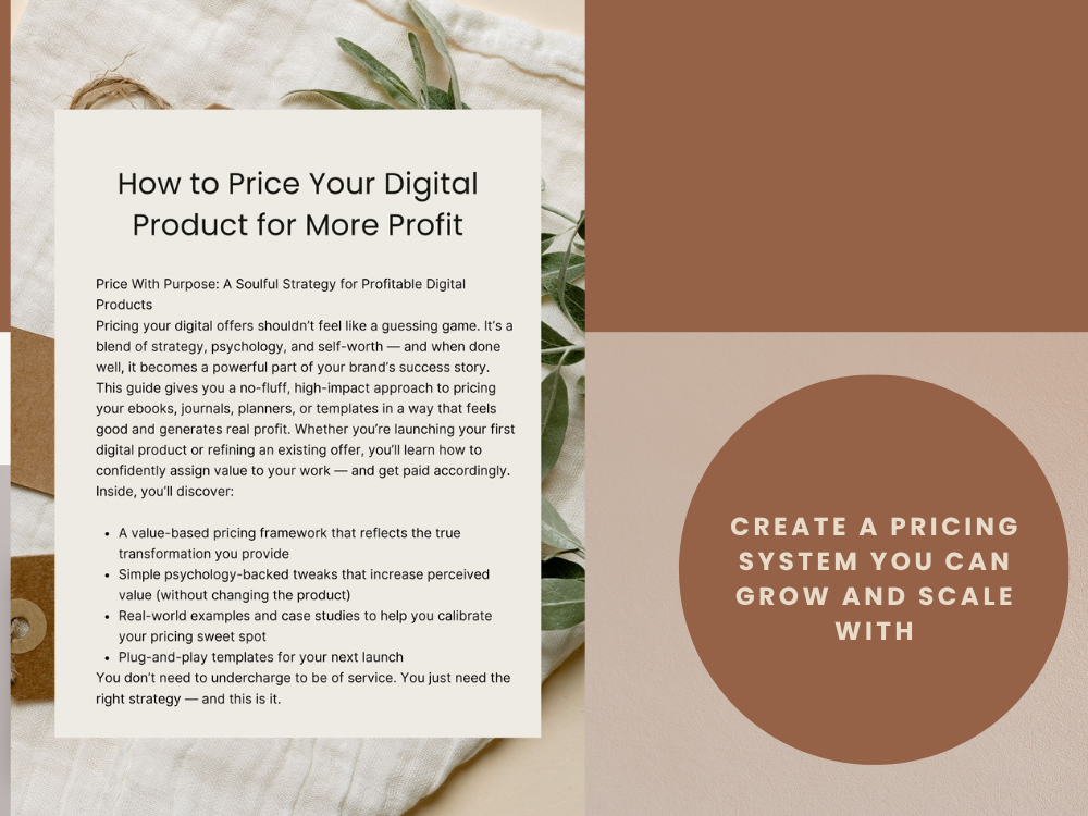 eBook - 7. Price Your Product with Purpose