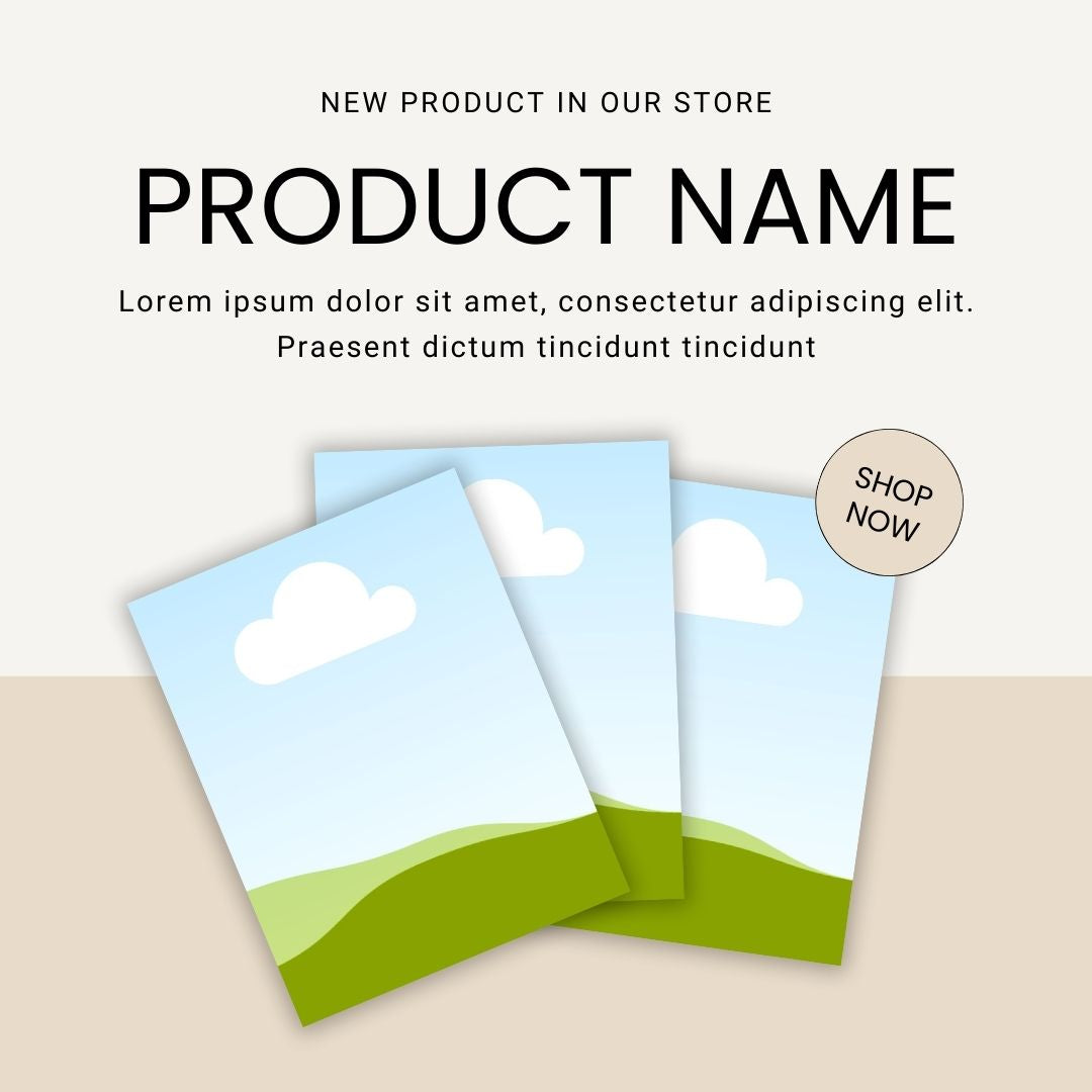 Digital Product Mockup Template Kit (100 Canva Templates) Sage and Beige