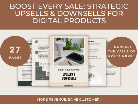 eBook - 12. Boost Every Sale: Strategic Upsells & Downsells for Digital Products