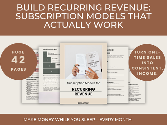 eBook - 15.  Build Recurring Revenue: Subscription Models That Actually Work