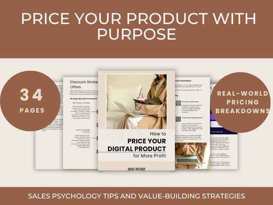 eBook - 7.  Price Your Product with Purpose